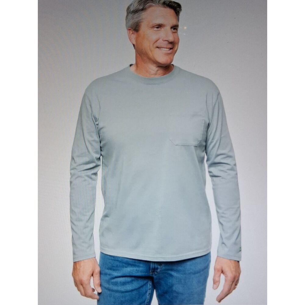 Goodfellow & Co Long-Sleeve Crew Vintage Blue Large Mens Shirt New With Tags
